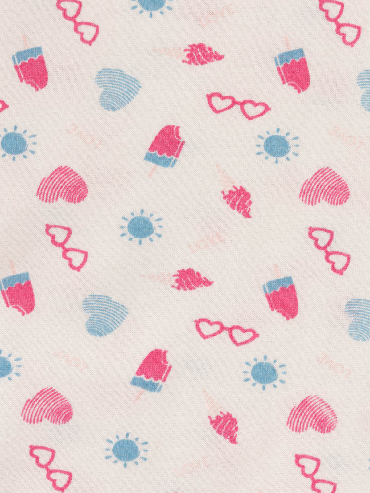 Nuisette écru motifs fille (3-12A) Nuisette écru motifs fille (3-12A)