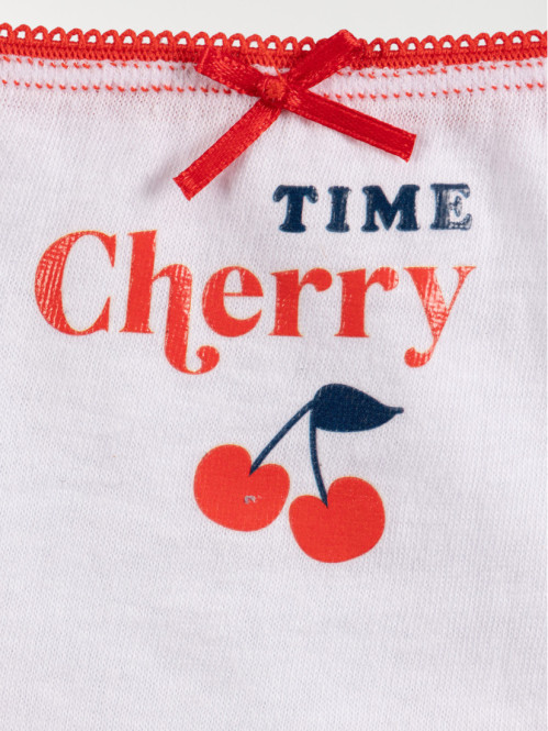 Lot de 5 culottes cerises...