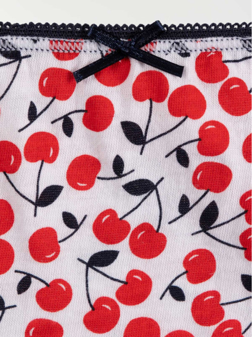 Lot de 5 culottes cerises...