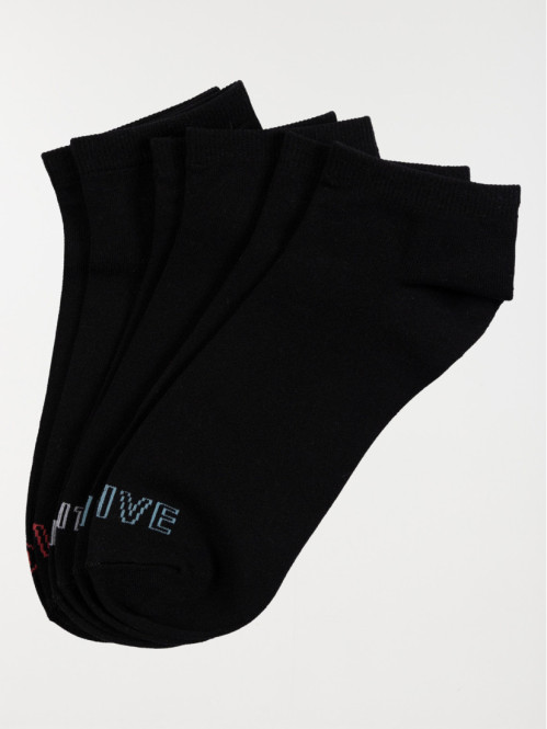 Lot de 3 paires chaussettes sport femme