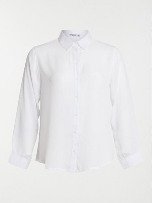 Chemise blanche grande taille femme