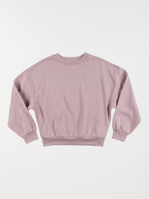 Sweat basique fille lilas...