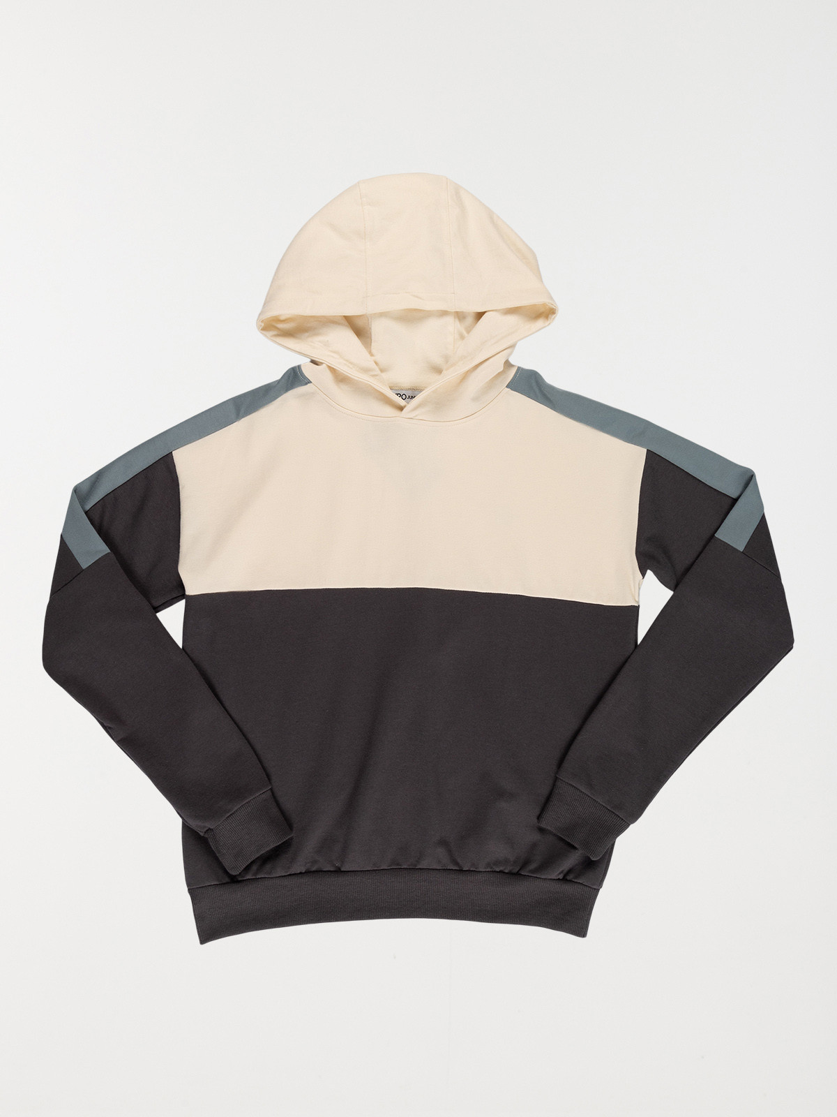 Sweat à capuche tricolore garçon (XXS-M)