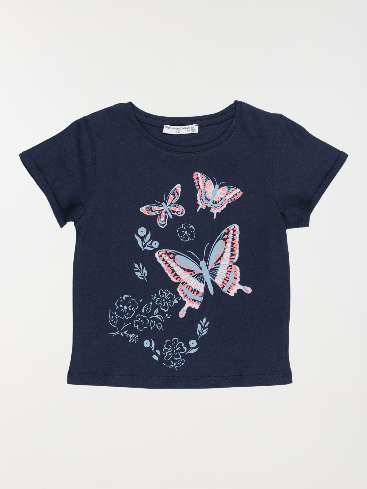 Tee-shirt papillons fille (3-12A)