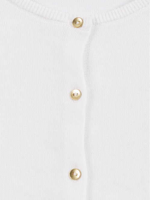 Gilet basique blanc fille...