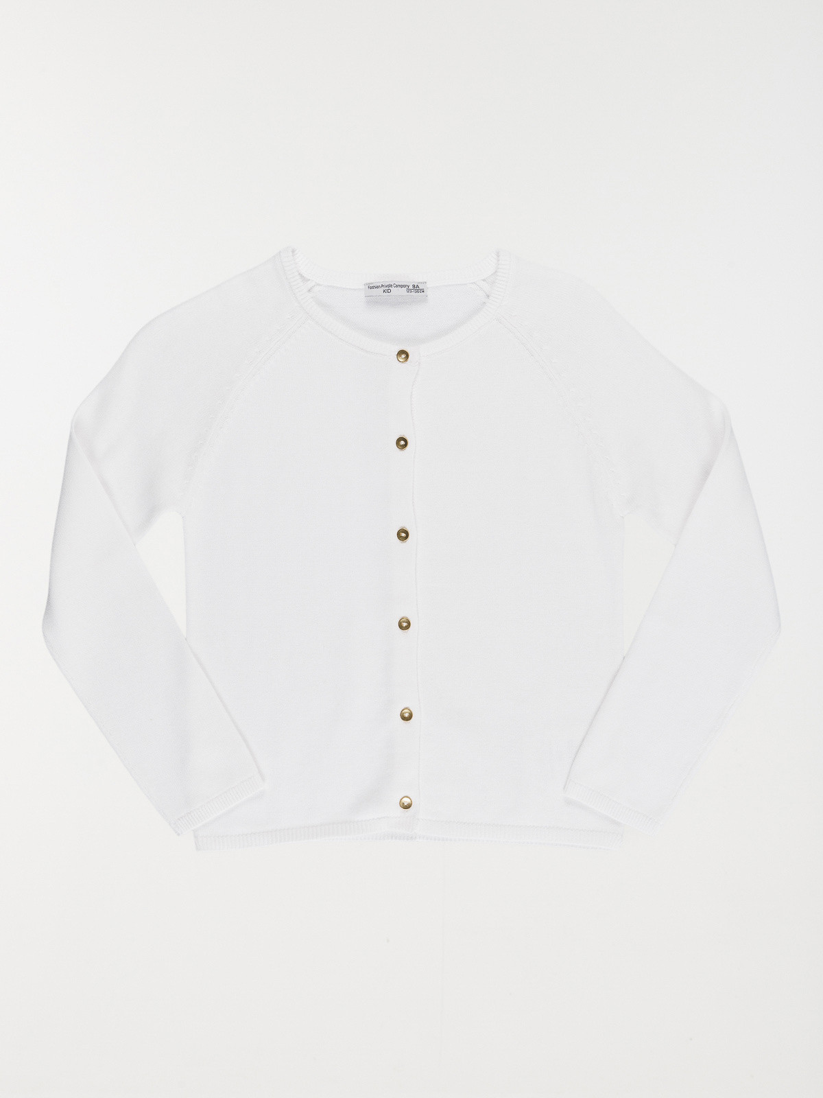 Gilet basique blanc fille (3-12A)