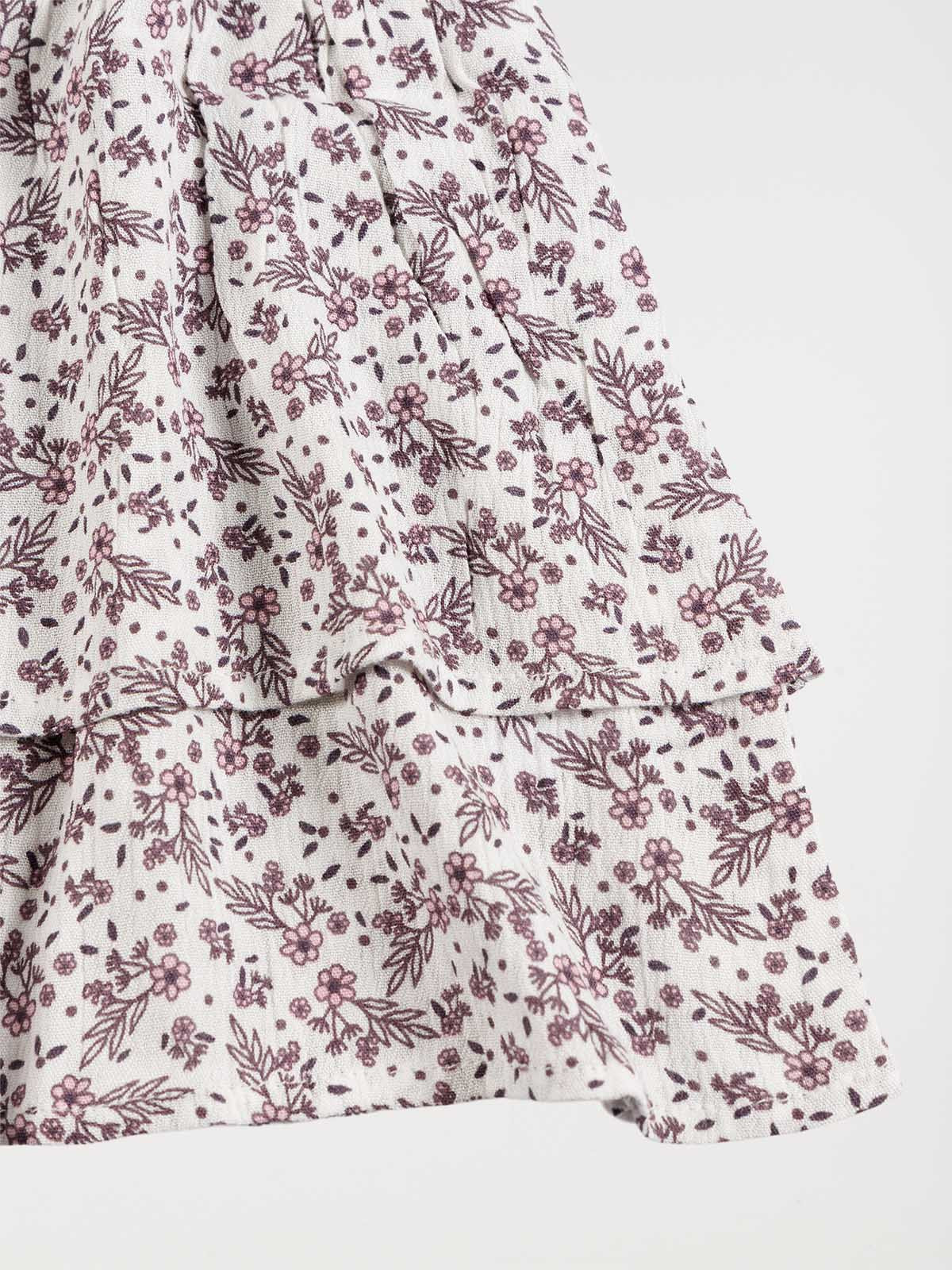 Jupe à volants fleuri fille (3-12A)