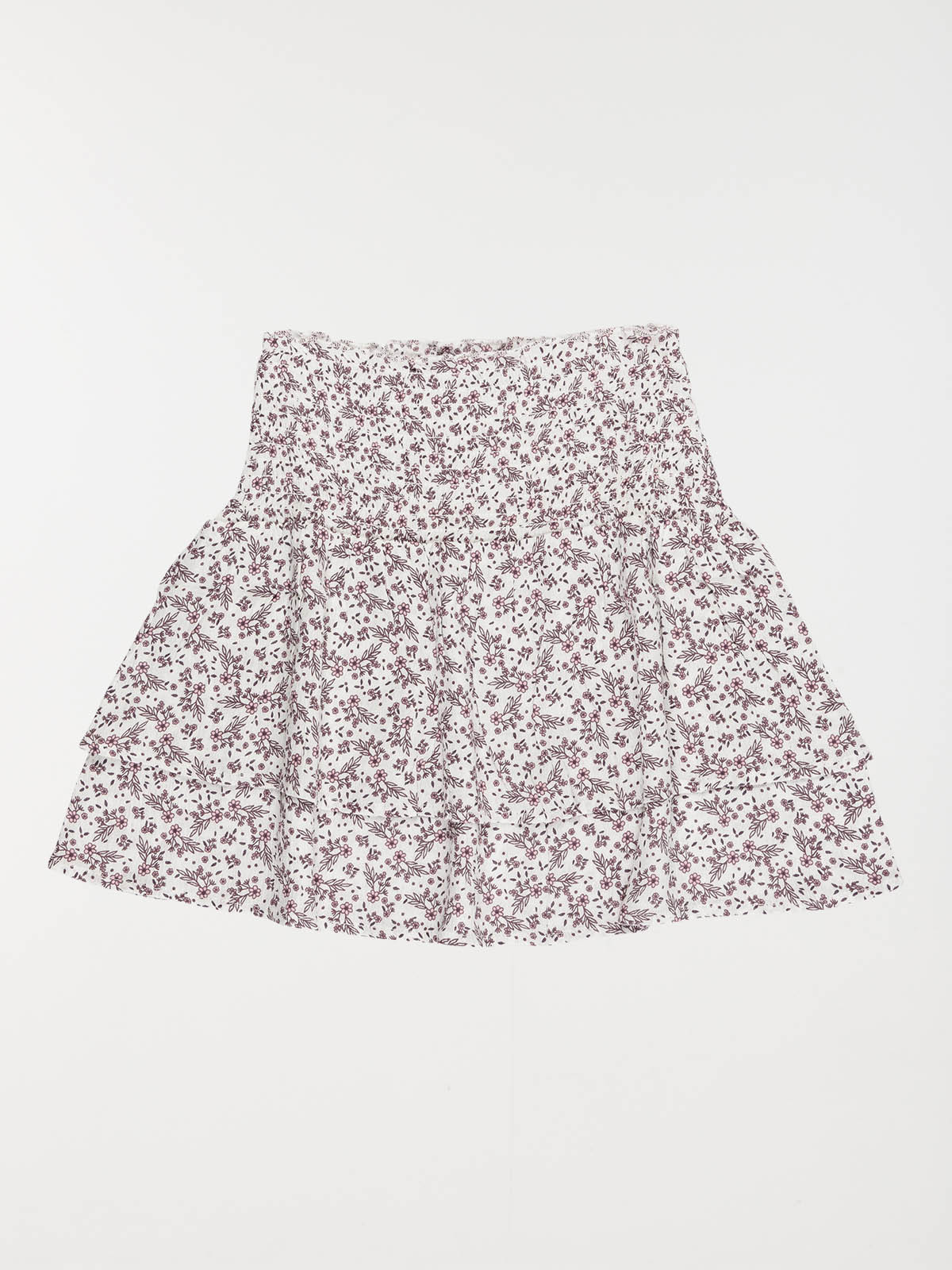 Jupe à volants fleuri fille (3-12A)