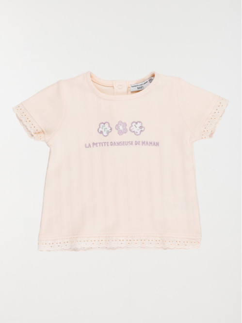 Tee-shirt petite danseuse fille (3-36M)