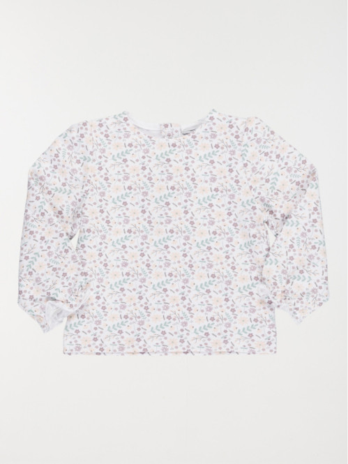 Sweat imprimé fleuri fille (3-36m)