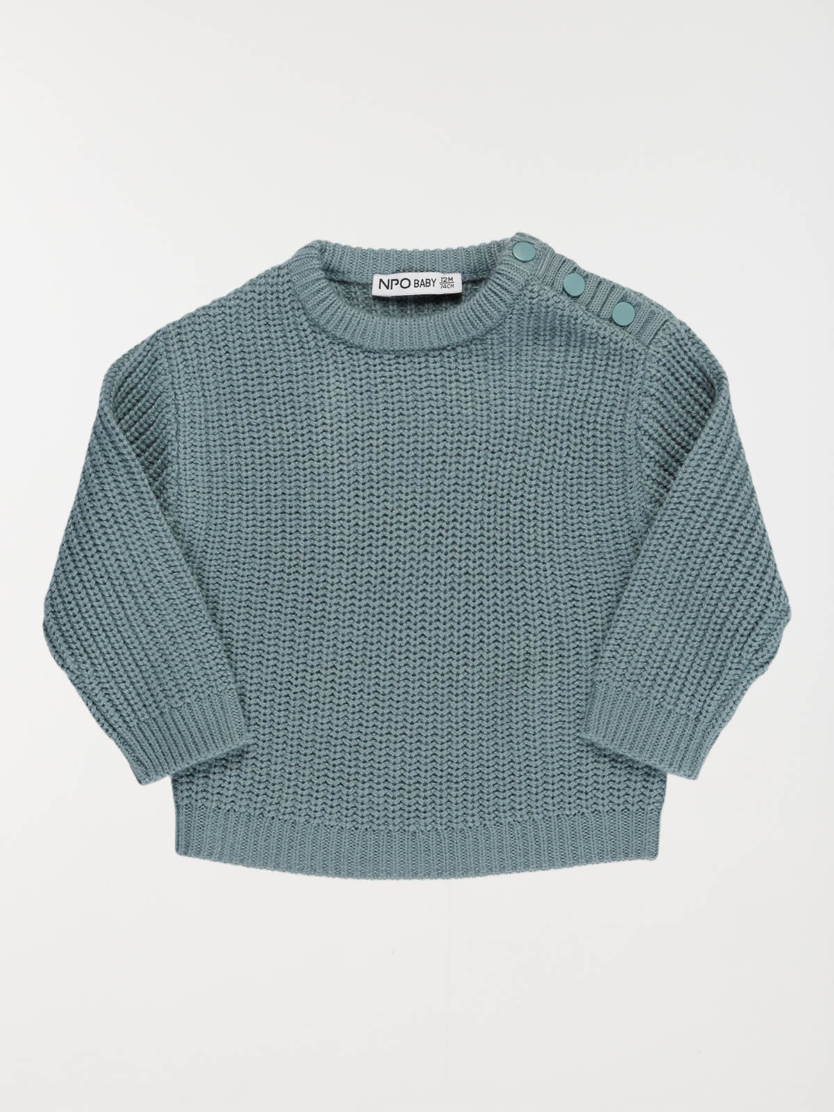 Pull bleu ardoise garçon (3-36M)
