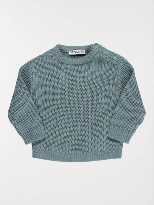 Pull bleu ardoise garçon (3-36M)
