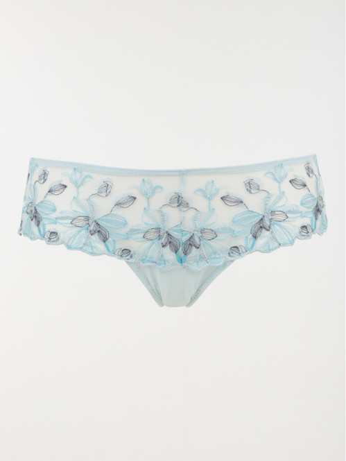 Shorty fleurs brodées femme...