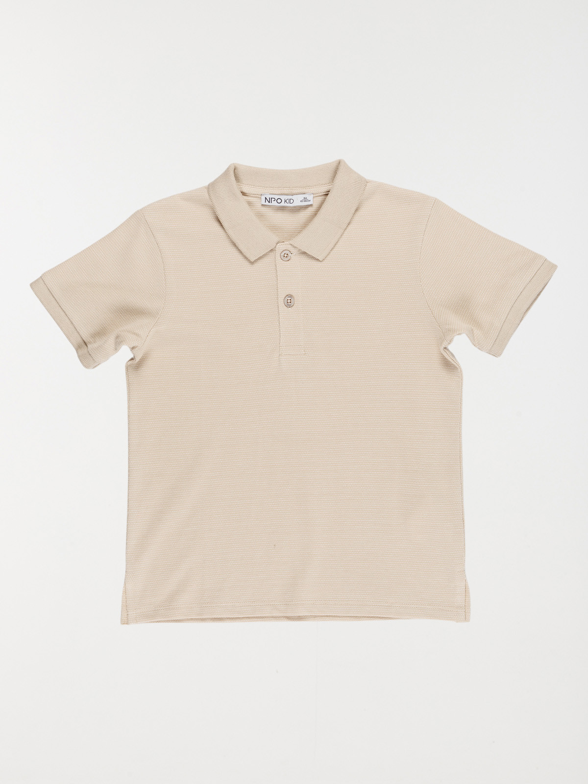 Polo uni sable garçon (3-12A)