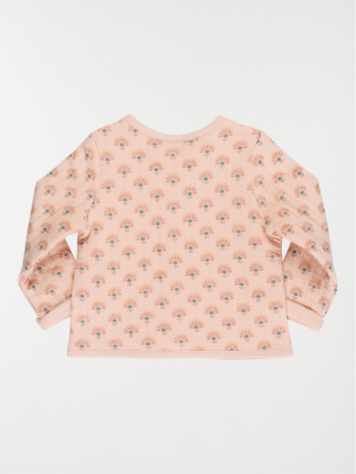 Gilet imprimé fleuri fille...