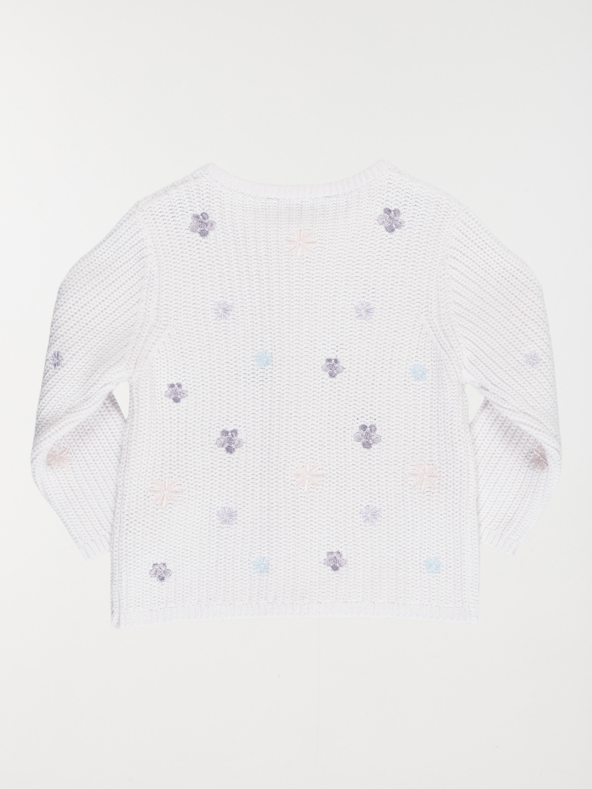 Gilet blanc fleuri fille (3-36M) Gilet blanc fleuri fille (3-36M)