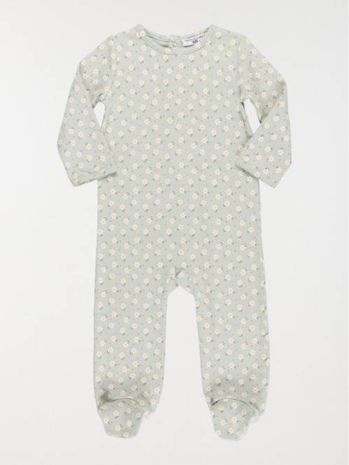 Dors-bien motif fleuri fille (3-24M)