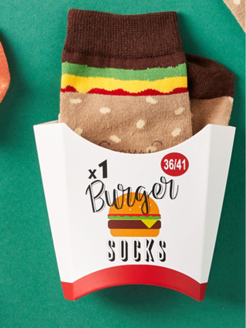 Coffret mixte chaussettes burger