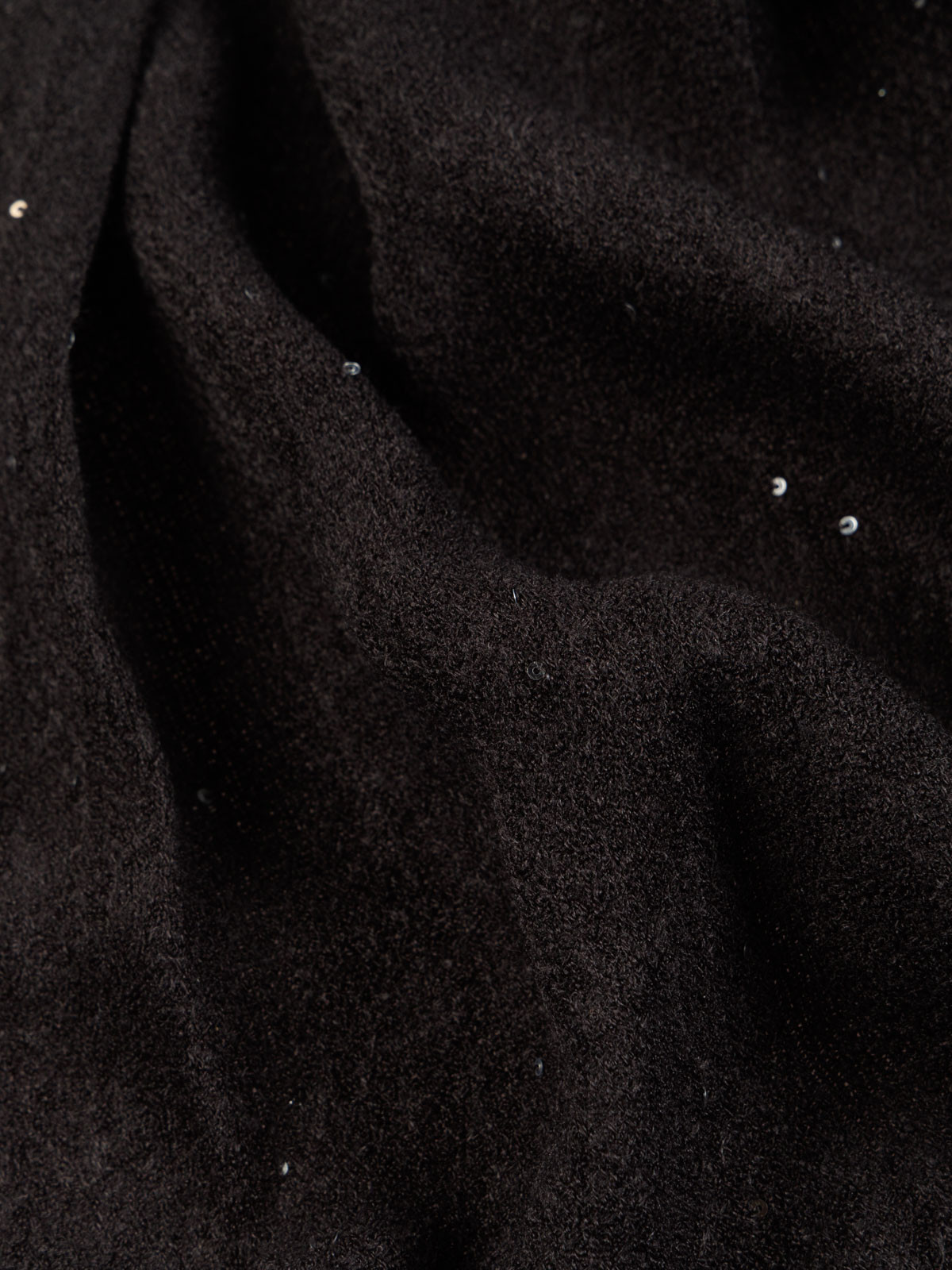 Écharpe noire avec paillettes femme