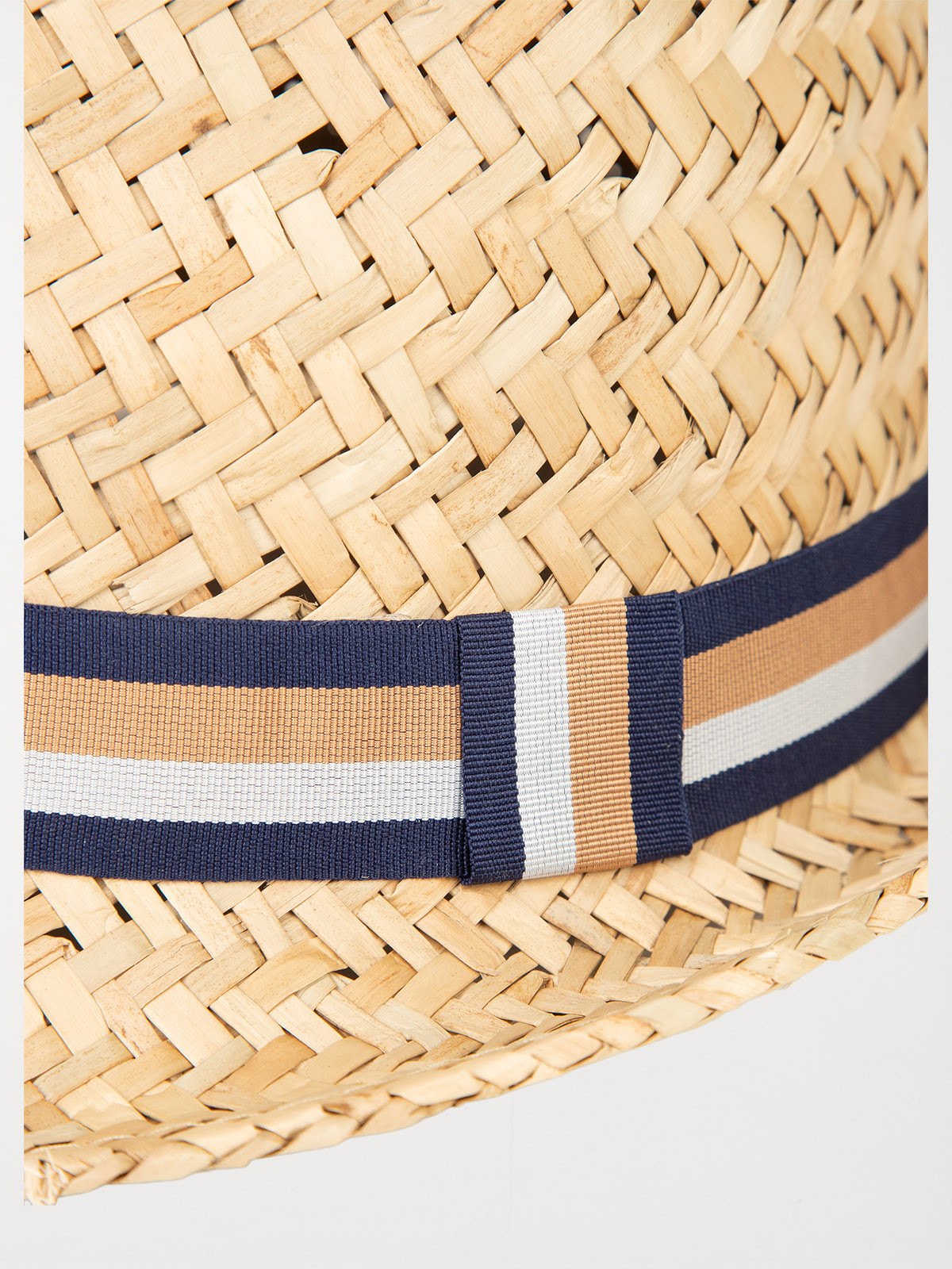 Chapeau ruban paille homme