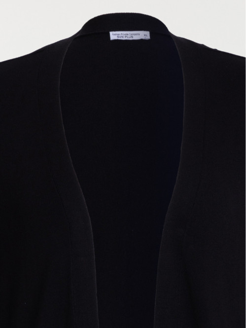 Gilet noir grande taille femme