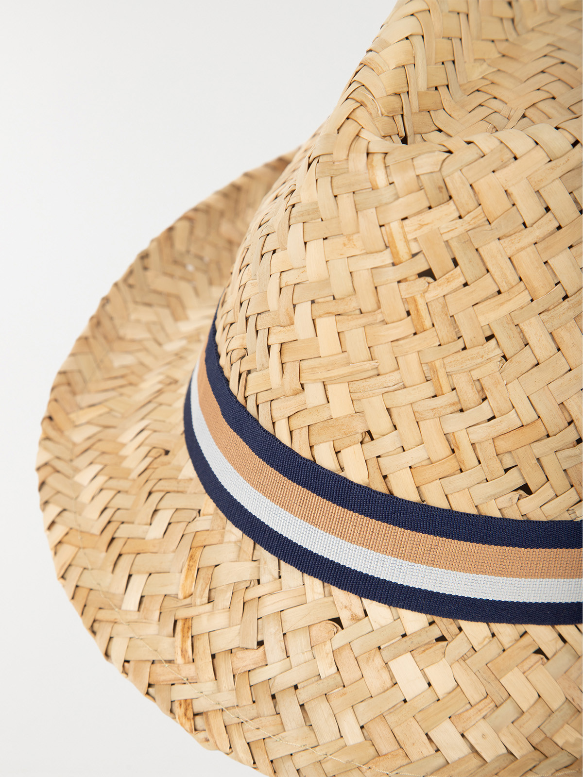 Chapeau ruban paille homme