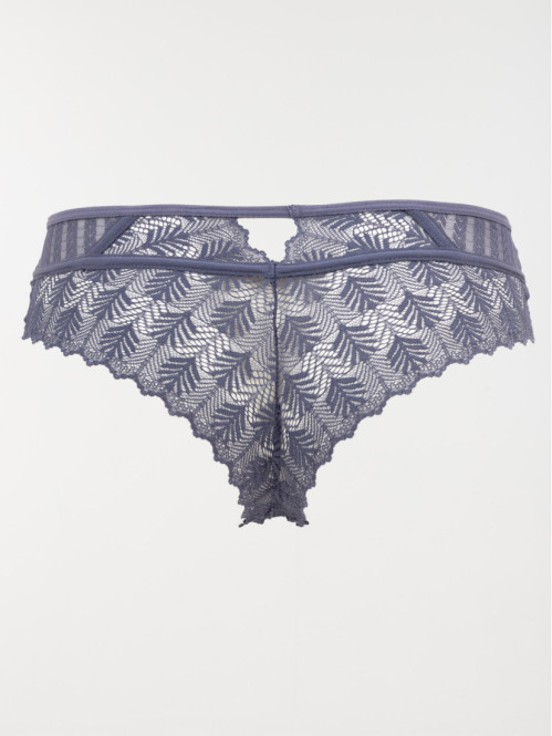 Shorty dentelle bleu orage...