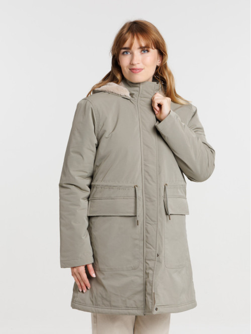 Parka capuche douce tilleul...