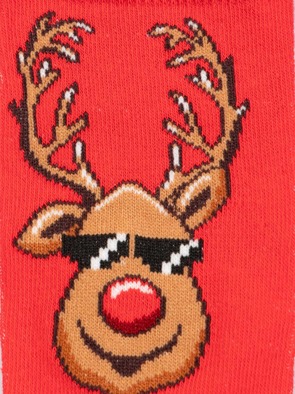 Lot paires chaussettes renne homme