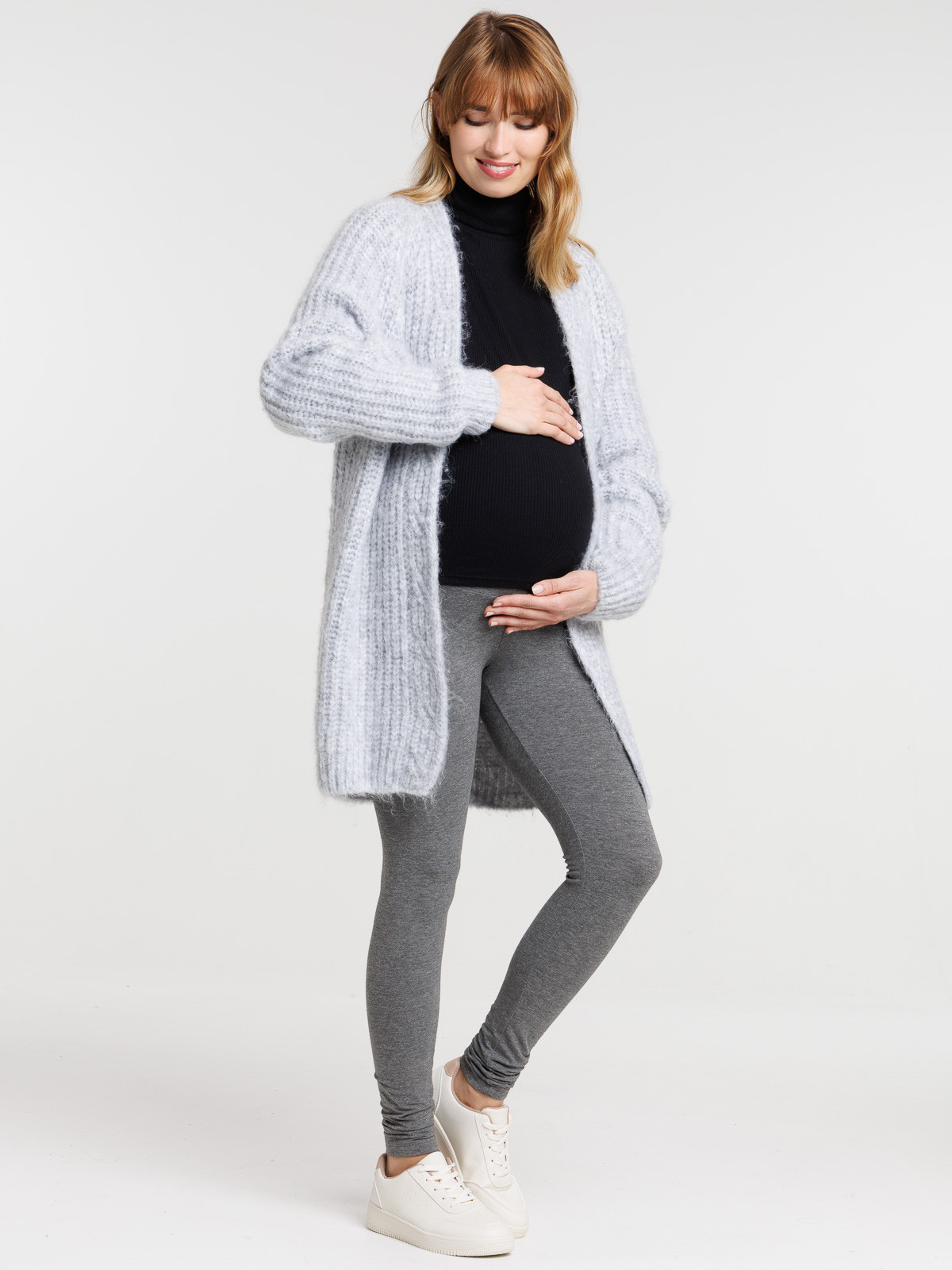 Legging maternité gris chiné moyen femme