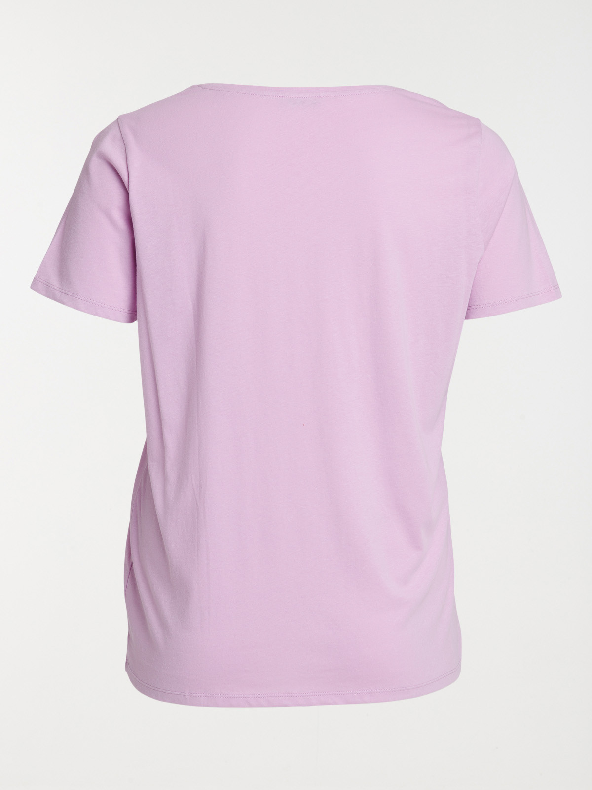 T-shirt col V parme grande taille femme T-shirt col V parme grande taille femme