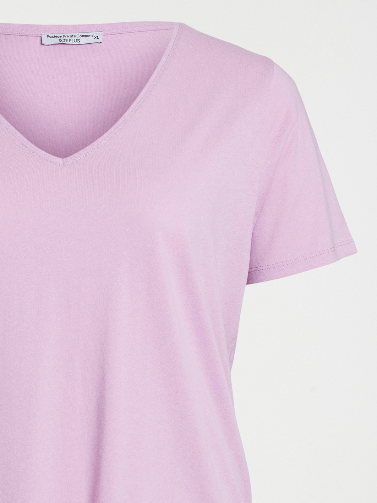 T-shirt col V parme grande taille femme T-shirt col V parme grande taille femme
