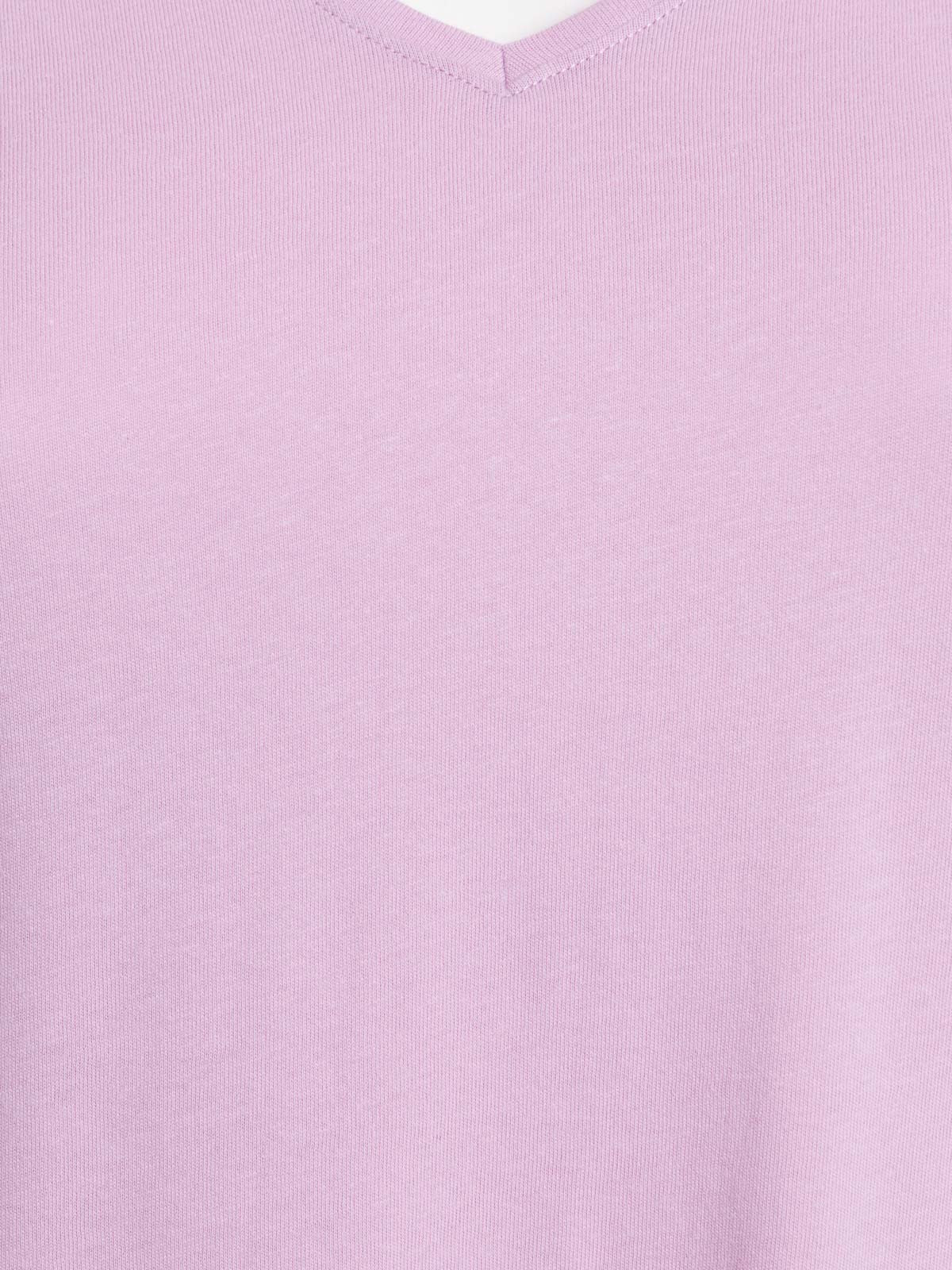 T-shirt col V parme grande taille femme T-shirt col V parme grande taille femme