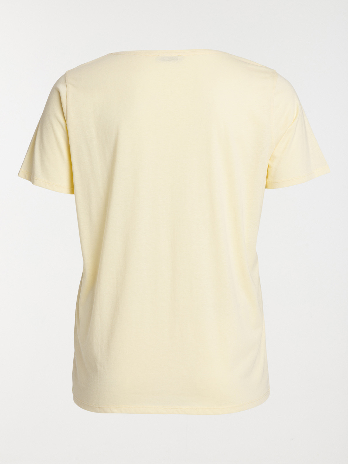 T-shirt col V jaune grande taille femme T-shirt col V jaune grande taille femme