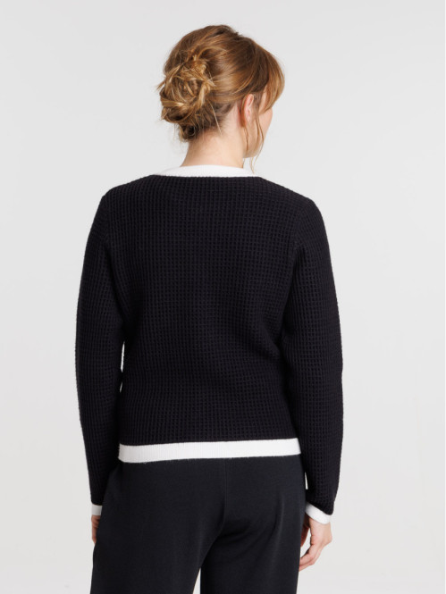 Gilet boutonné femme