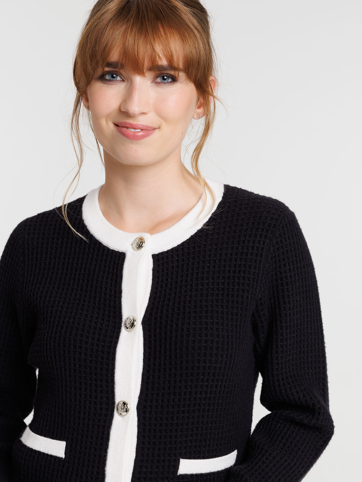Gilet boutonné femme