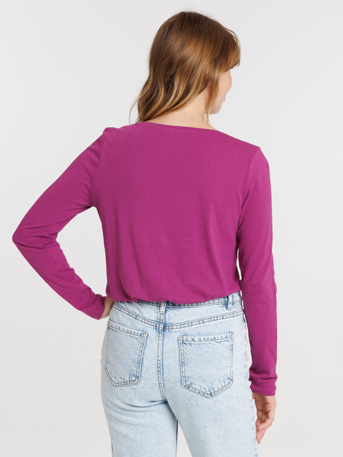 Tee-shirt coloris violet femme