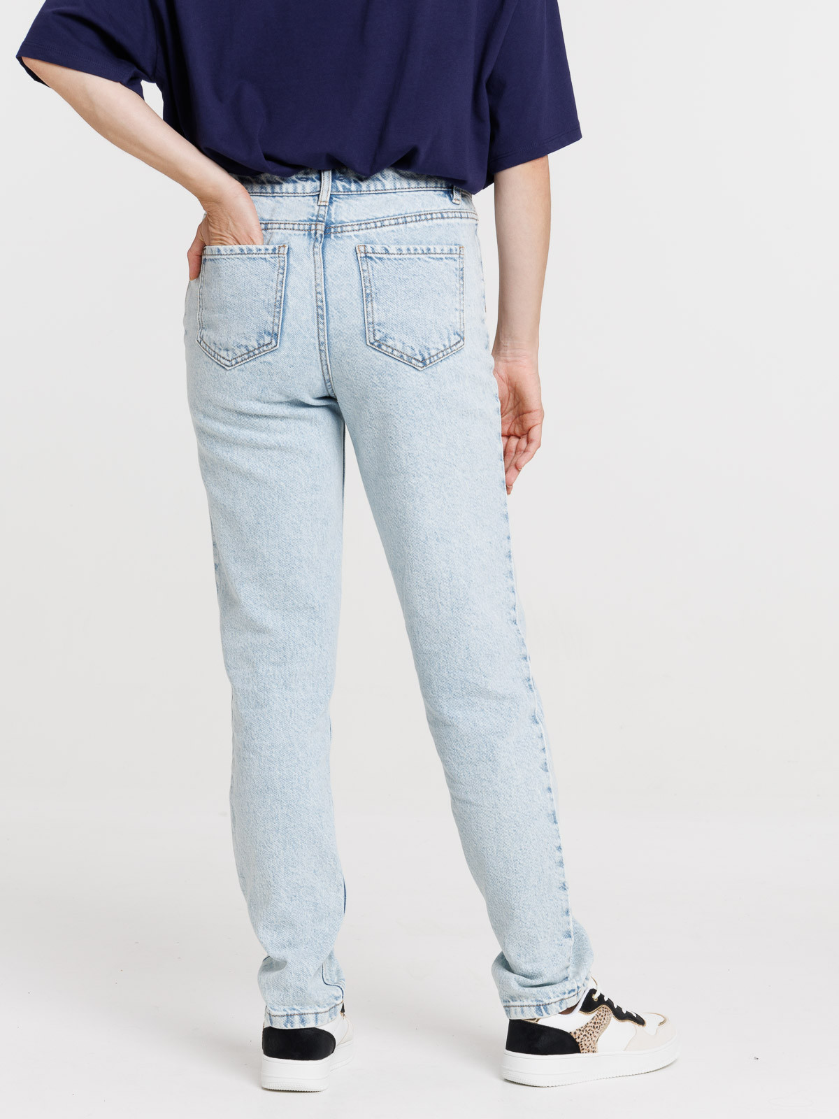 Jean regular bleached femme