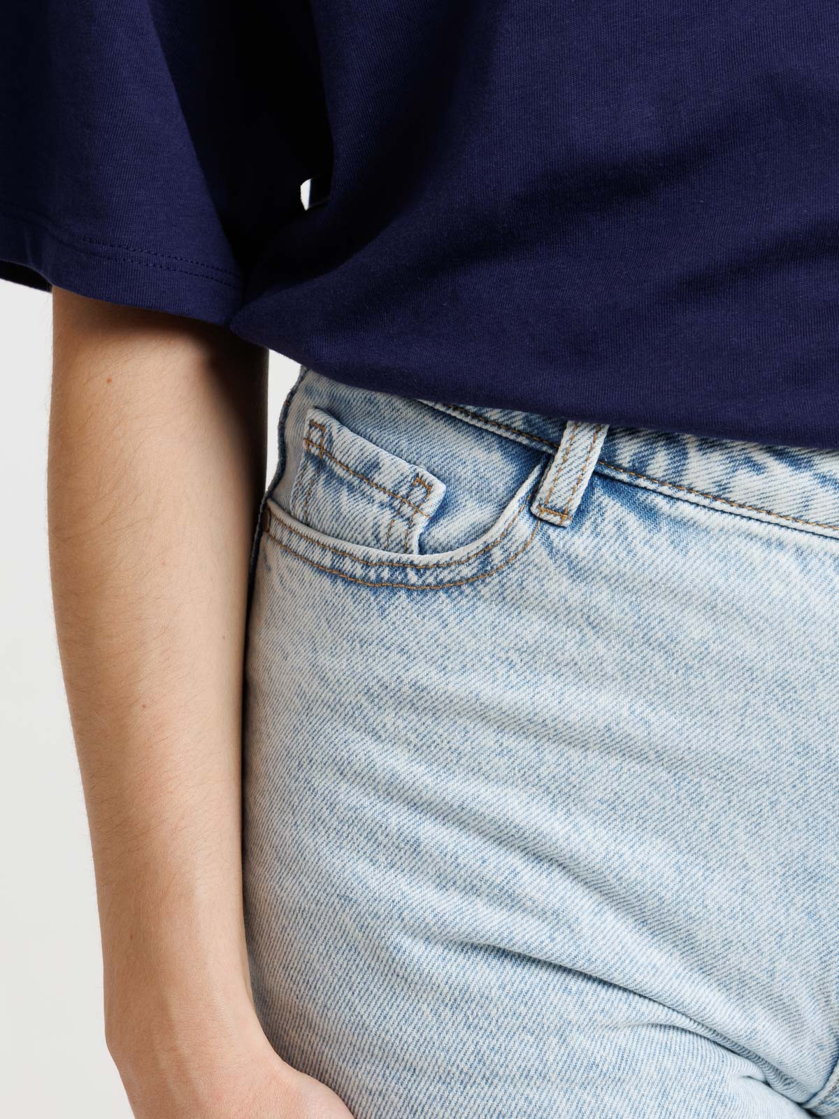 Jean regular bleached femme