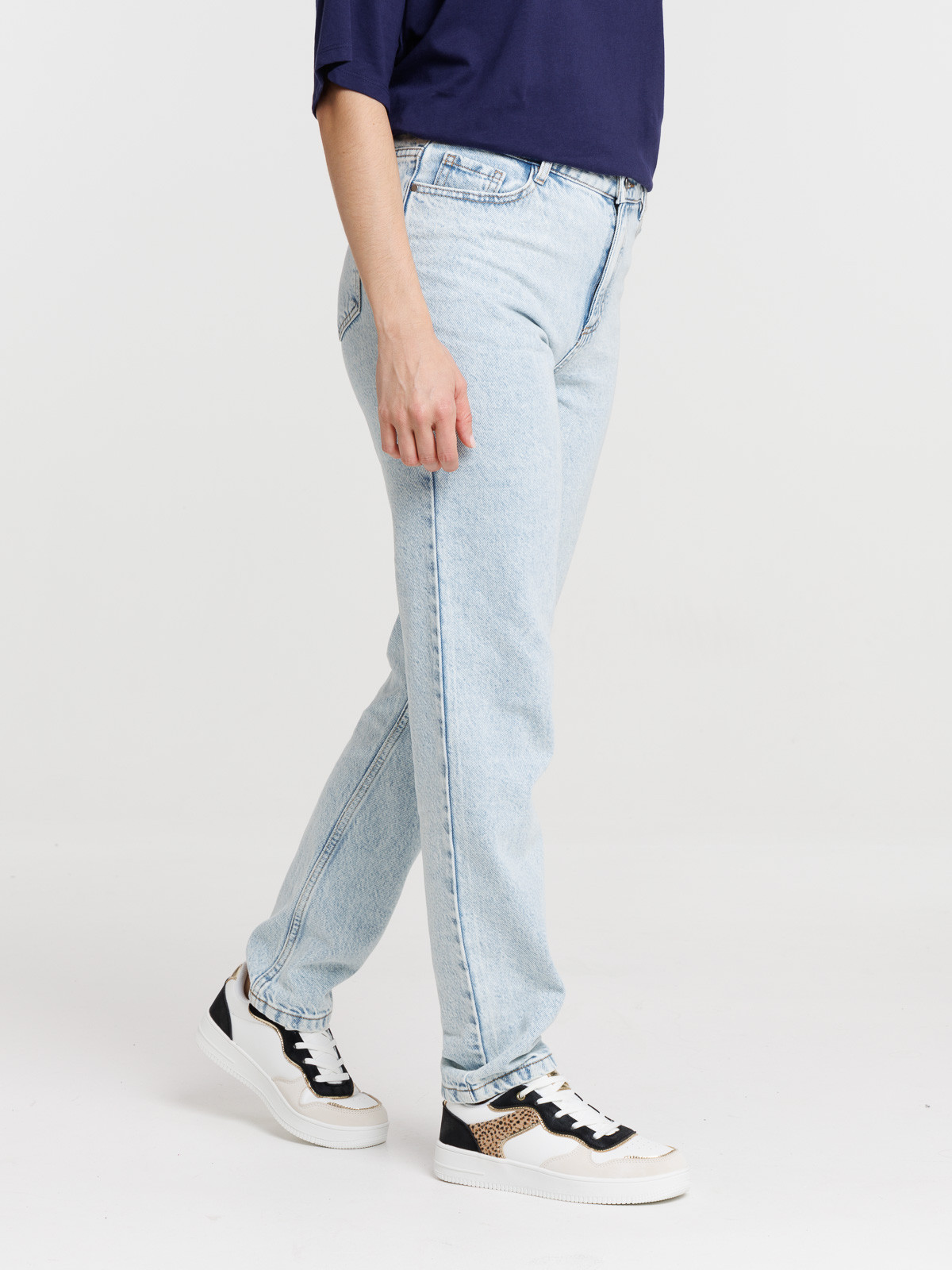 Jean regular bleached femme