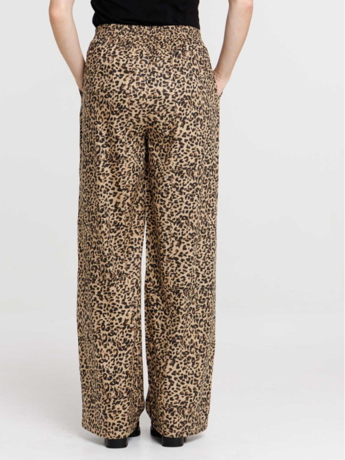 Pantalon large léopard femme Pantalon large léopard femme