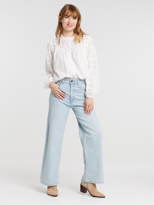 Chemise broderie anglaise femme