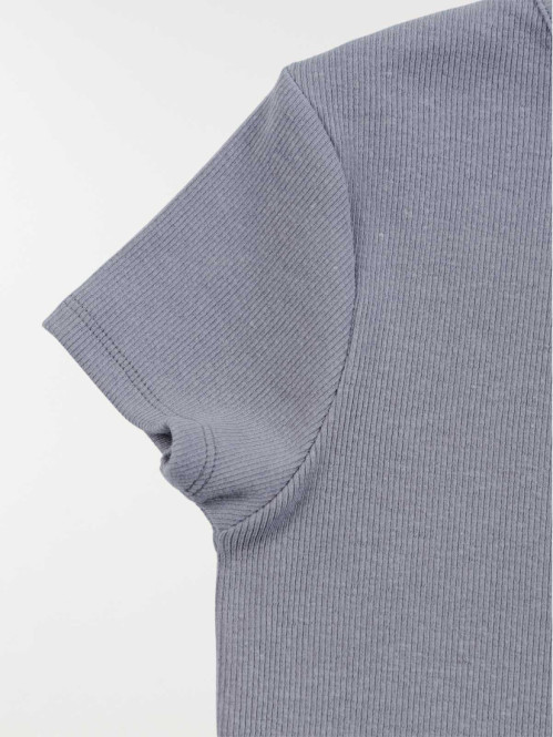 Tee-shirt côtelé fille (XXS-M)