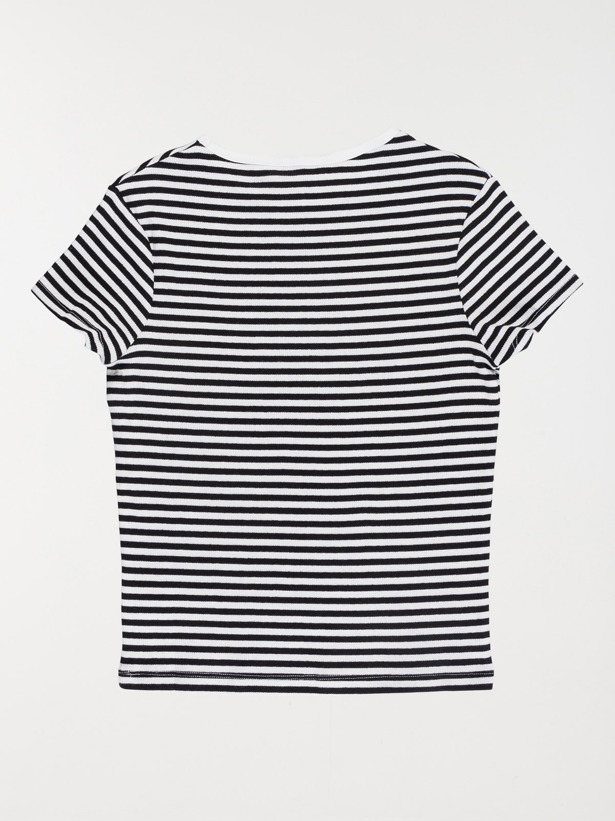 Tee-shirt rayé côtelé fille (XXS-M)