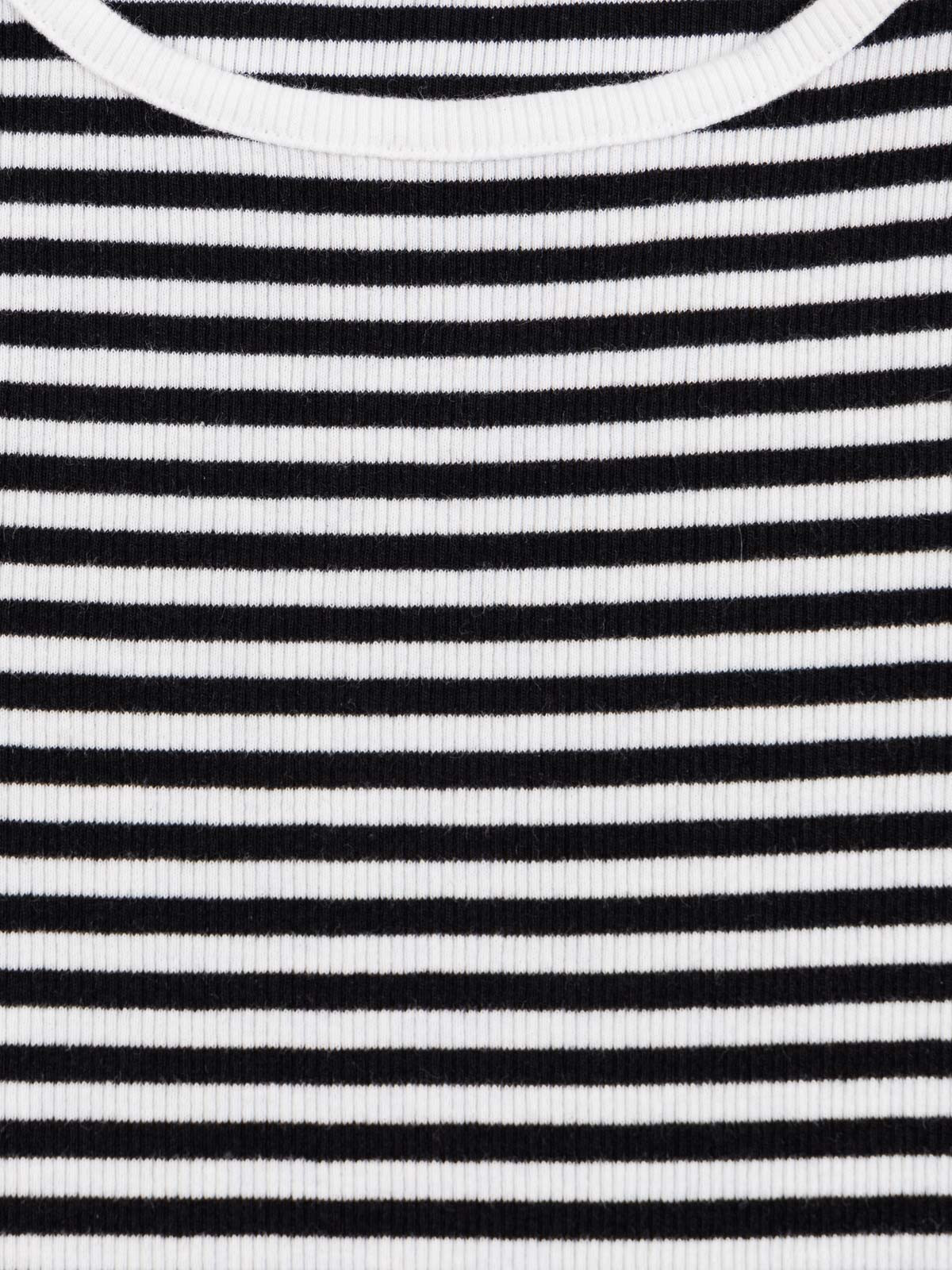 Tee-shirt rayé côtelé fille (XXS-M)
