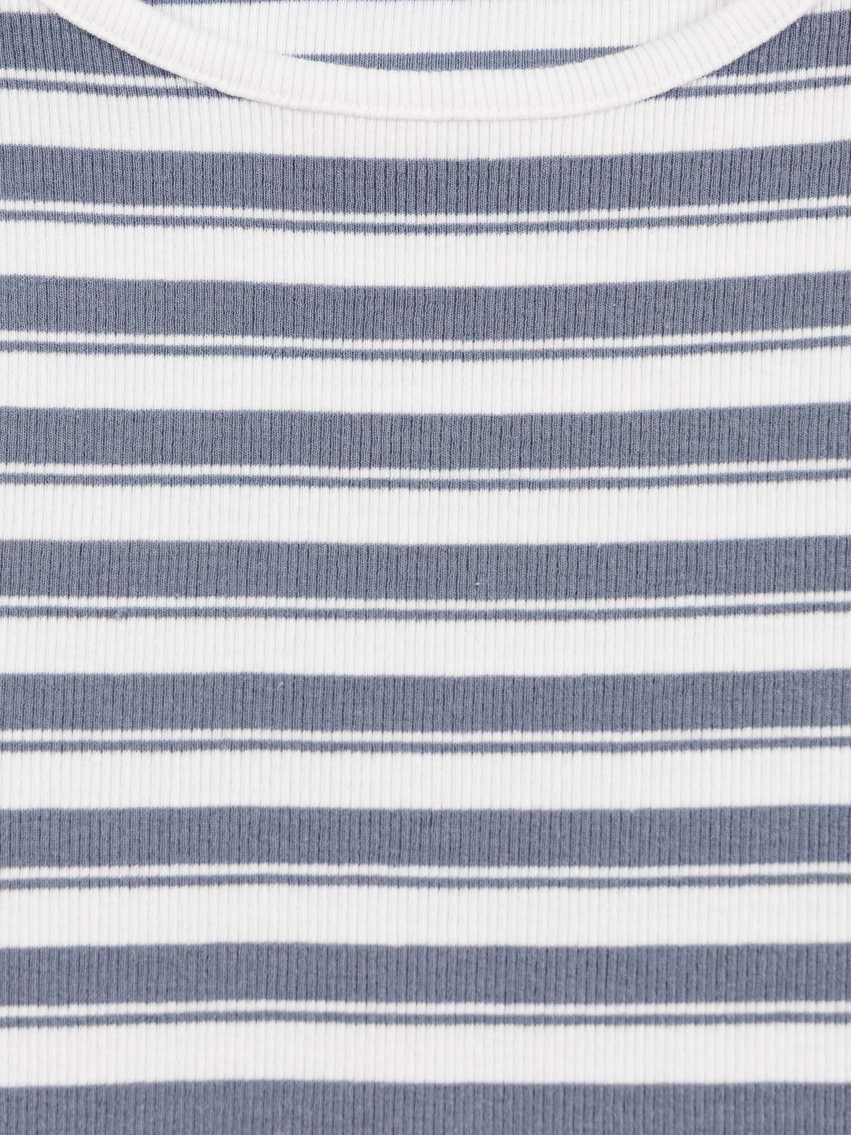 Tee-shirt côtelé rayé fille (XXS-M)