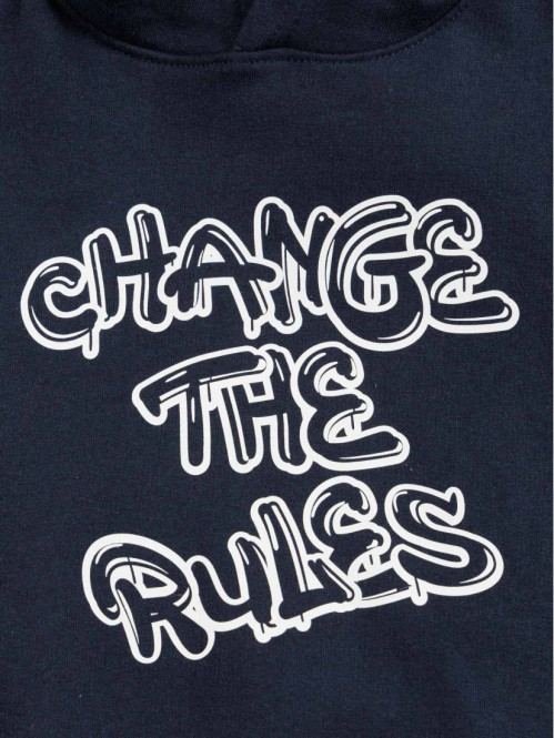 Sweat à capuche imprimé...