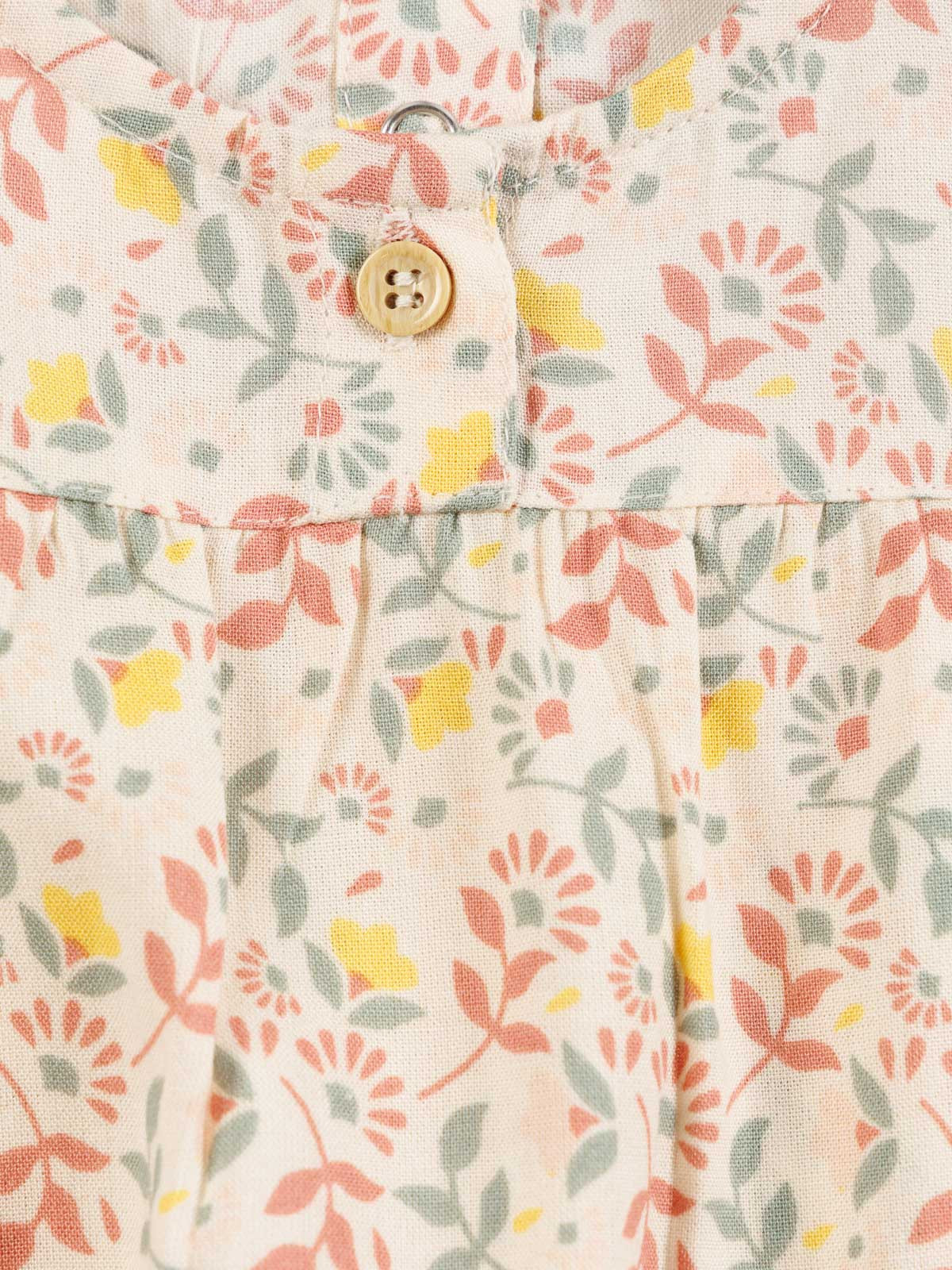 Blouse fleurie col rond fille (3-36M)