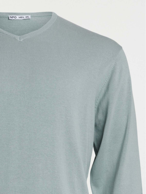 Pull col V grande taille homme Pull col V grande taille homme