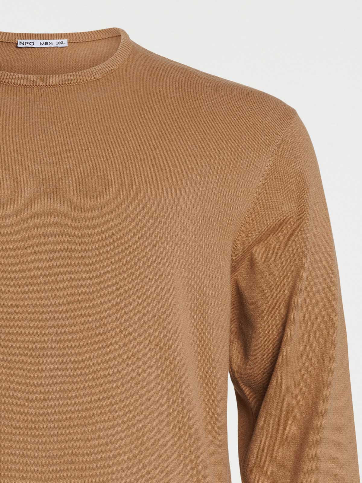 Pull col rond grande taille homme